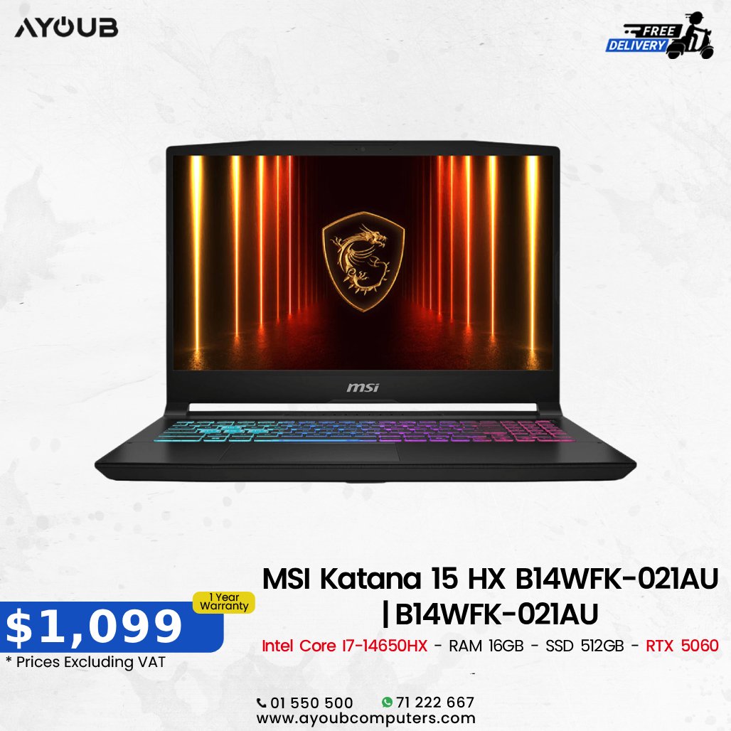 ayoubcomputers's tweet photo. 🦾 Tech Deals You Can’t Miss! 💻🎮
🔥 Laptops • Accessories • Gaming Gear • More

📦 Ready to Order?
💬 DM us or 📲 WhatsApp  71 222 667

🛒 Shop Now: https://t.co/Fa83oyRD6W

🚚 Free Delivery Across Lebanon
Wherever you are in Lebanon, delivery is on us https://t.co/kGUf85KWMU