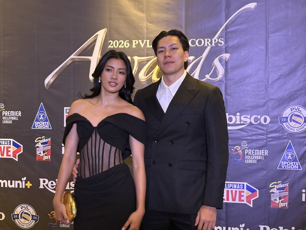 PaigeJavier's tweet photo. KKDWIGHT 🖤

Kim Kianna Dy and Dwight Ramos turn heads in their classic outfits for the 2026 PVL Press Corps Awards Night https://t.co/17xQudzASp