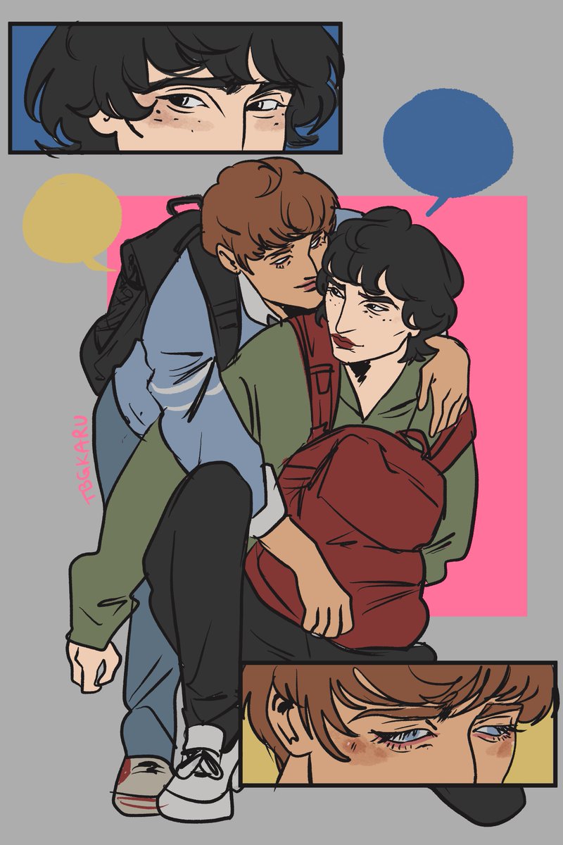 tbgkaru's tweet photo. post-finale blind!Will 💙💛
#byler https://t.co/wHQ1ARHgvf