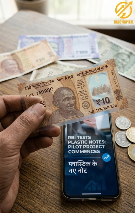RaceCapital_'s tweet photo. India’s cash is getting a makeover. RBI is set to pilot plastic ₹10 &amp; ₹20 notes — waterproof, longer‑lasting, and harder to counterfeit.#PlasticRupee #PolymerCurrency  #CurrencyUpgrade #RBIUpdates #AntiCounterfeit #IndiaEconomy #RaceInsights #KnowWithRace #GrowWithRace https://t.co/lzFI1NZy7P