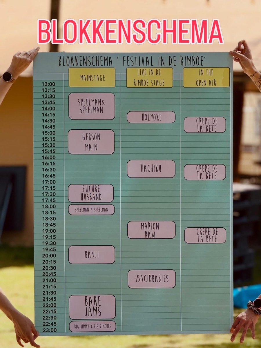 LLowCamp's tweet photo. Vandaag Festival In de Rimboe. 
Op Camping In de Rimboe te Ermelo. 

Geen entree, cheap drinks, veel food trucks en muziek! 

Kom op tijd!! https://t.co/YYHr50KJbs