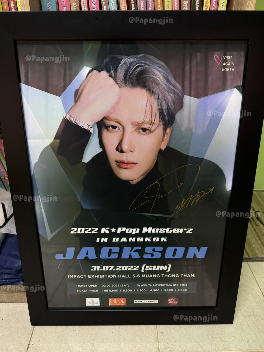 Papangjin's tweet photo. ขายโปสเตอร์ไซน์สดแท้พี่แจ็ค 
คอน K-pop Master in bkk 2022 
ได้มาเราใส่กรอบไว้อย่างดี ขายพร้อมกรอบ 2,900บาท รวมส่ง สนใจdm มาดูเพิ่มเติมได้นะคะ

#ตลาดนัดอากาเซ่ #ตลาดนัดกัซ  #ตลาดนัดอากาเซ่got7 #ขายของสะสม #ขายการ์ดสะสม #ตลาดนัดjacksonwang #ตลาดนัดแจ็คสันหวัง https://t.co/tEPoJcfFb6