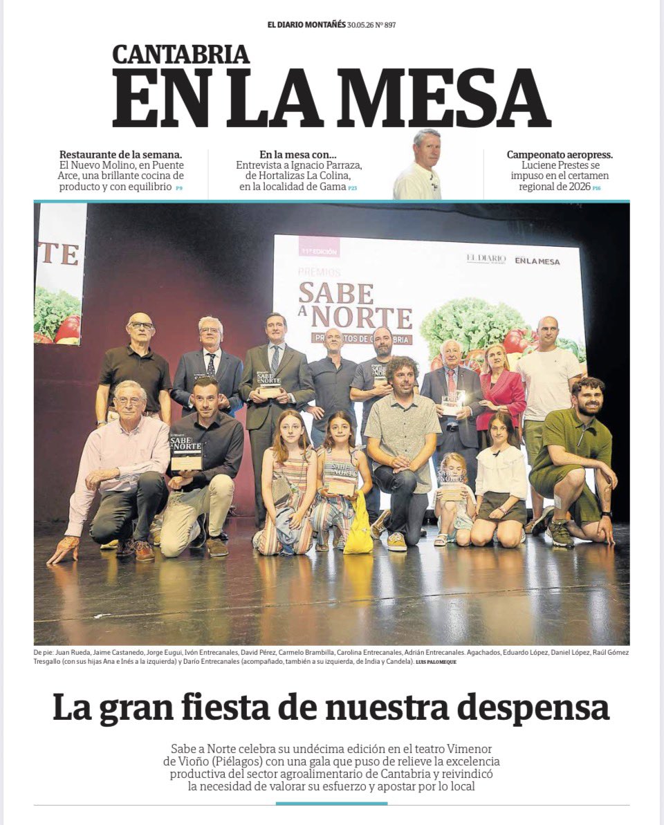 ElDiario_CEM's tweet photo. Buenos días. Portada de hoy del suplemento de #gastronomía y #agroalimentación de @dmontanes https://t.co/YNciZvVANS #Cantabria #saborenCantabria @sabeanorte @cant_infinita #cantabriaturismo #cantabriainfinita #CantabriaApetece https://t.co/YMaiWhA3qU