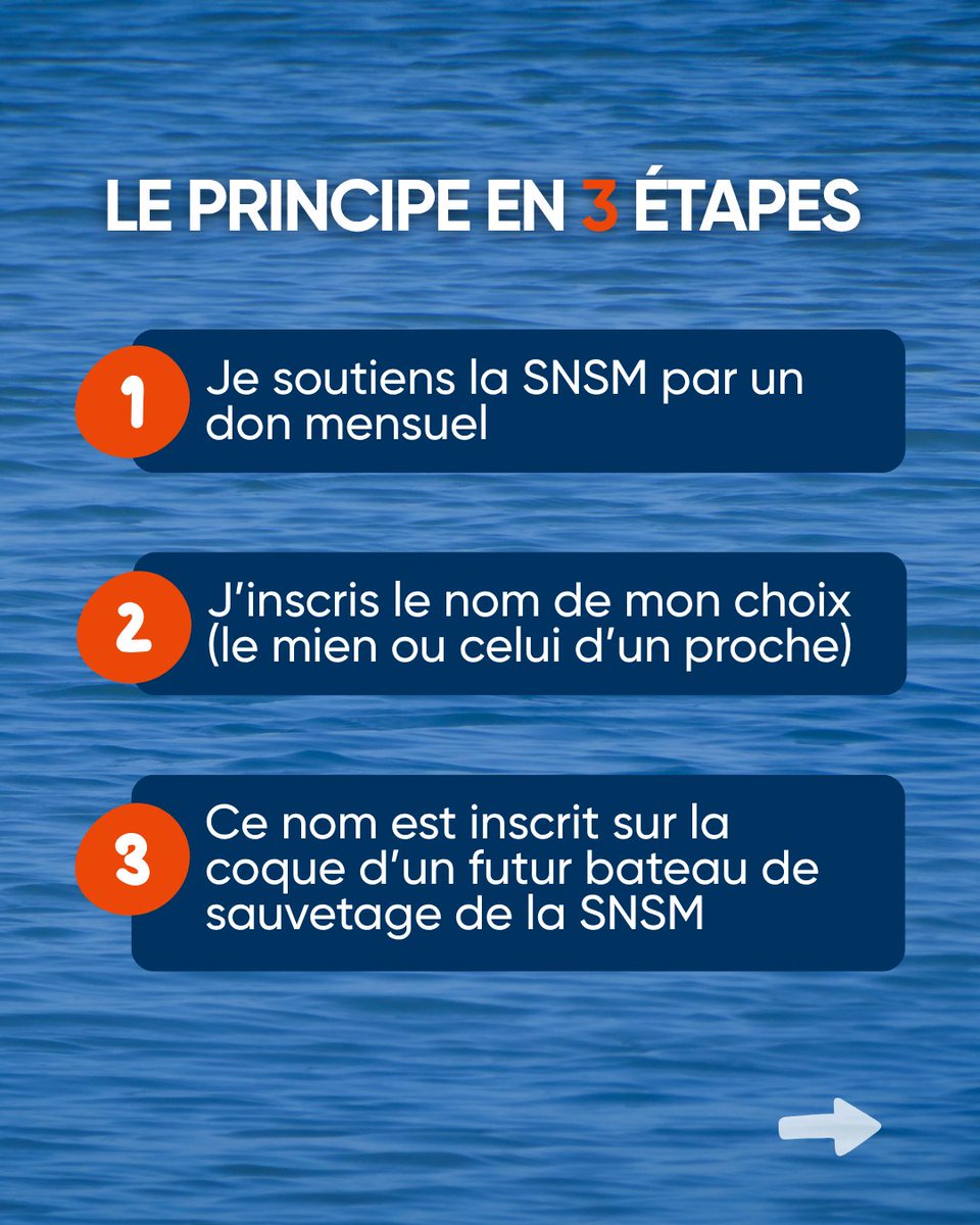 SauveteursenMer's tweet photo. "Aux noms de la mer" 🌊 Vos dons mensuels nous apportent un soutien essentiel 🧡 En reconnaissance de votre engagement durable auprès des #SauveteursenMer #SNSM, nous vous proposons d’inscrire un nom dans le matricule de l'un de nos futurs navires⚓️ https://t.co/lxqGTJTp2e https://t.co/Cc1y5UNosT