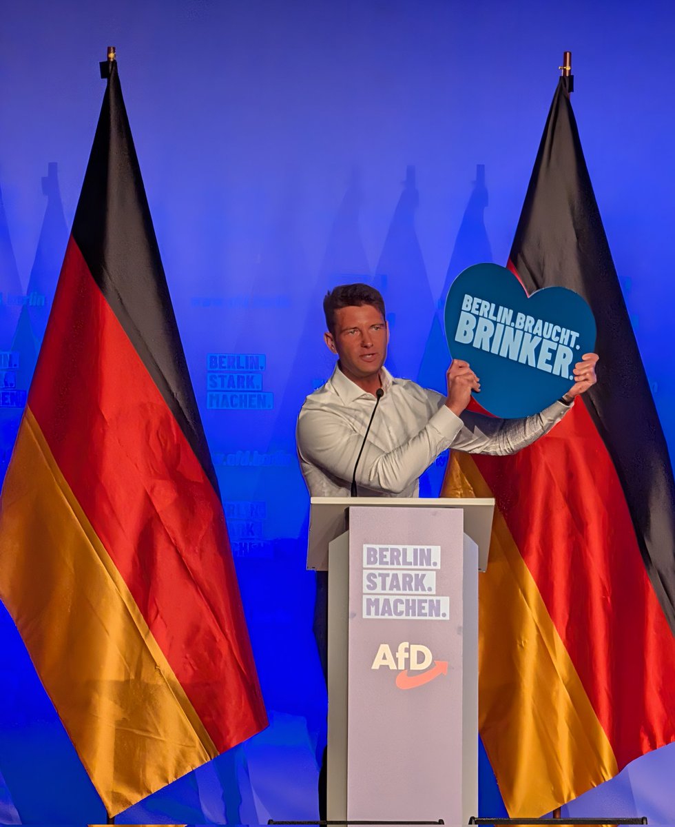 AfDBerlin's tweet photo. Grußwort von @Rene_Aust: Berlin braucht Brinker! https://t.co/EpaVqGwj8p
