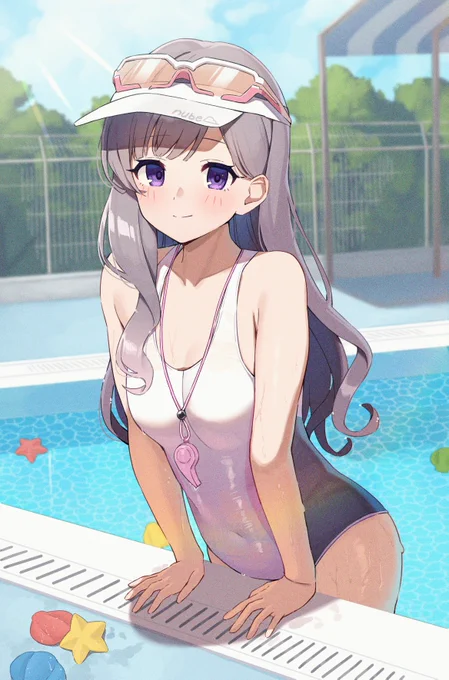霧子先生とプール授業