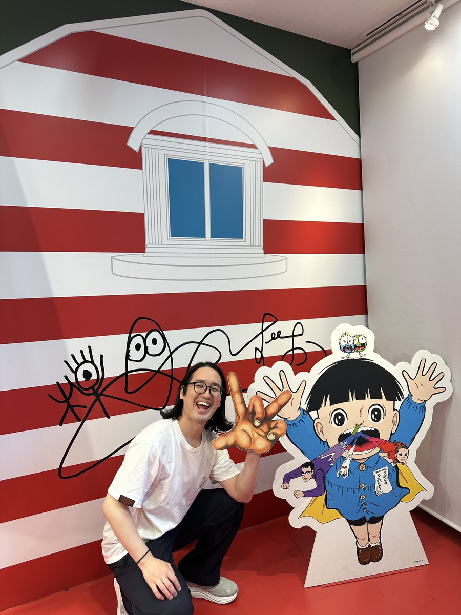 kittyomz's tweet photo. 吉祥寺で「UMEZZ GUWASHI CARNIVAL 2026」楽しんできました！
ユニクロで“楳図かずお”キャラクターと文字を組み合わせてTシャツ作れるので、盛り盛りで作っちゃいました！！🥳🥳🥳
楽しかったです！！✨ https://t.co/kN3orlj7vx