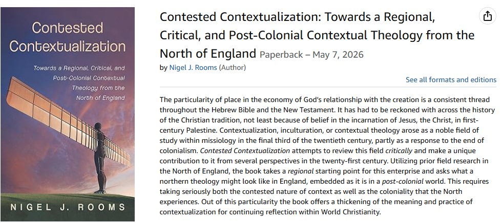 ChrisHowles's tweet photo. There are precious few recent missiology books from/for England, and even fewer (if any!) looking specifically at the North of England. 

Some of you might be pleased/excited to see this! https://t.co/lmPZOiSHRS