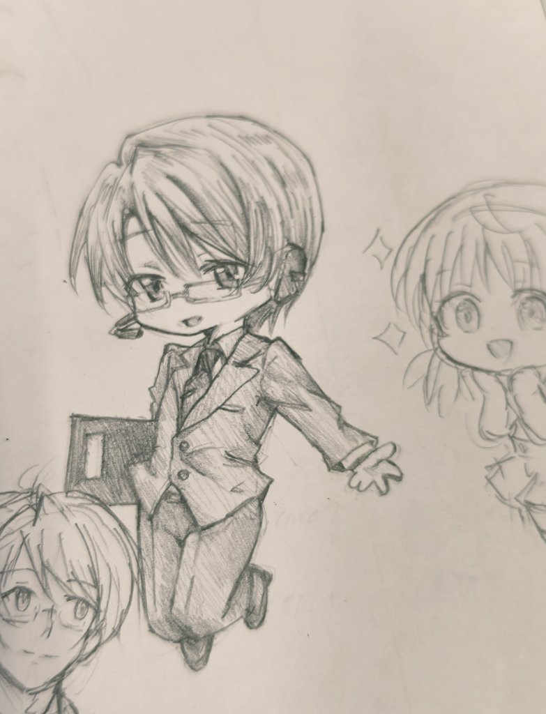 go_haiya's tweet photo. #氷山キヨテル 
#らくがき 
#落書き 
#chibi https://t.co/Xxy8IlbQPz