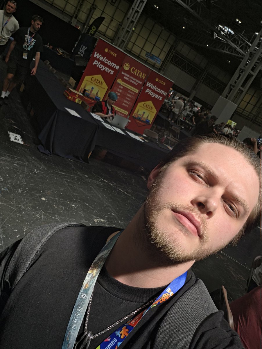 emothann's tweet photo. Today we're doing something a little different and playing in the CATAN National Championship Open Qualifier! Started off strong with a R1 win! Competing is fun, regardless of the game! https://t.co/1MWcskrtwP
