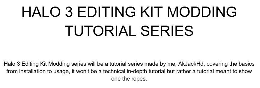 Ak_Jack_HD's tweet photo. Alongside some major things i am working on, i've begun to write a script for a video tutorial series on halo 3's editing kit, to bring a more updated tutorial for the community, it won't dive into intense technical details but i will try to always explain things in a good format https://t.co/wvLo7KJ8Sc
