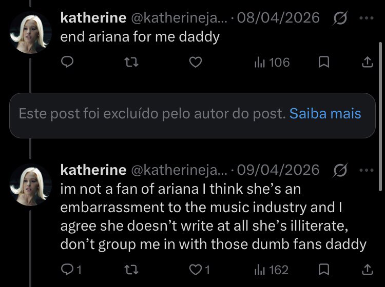 safetygu's tweet photo. @physicallyxweak btw their not a real arianator https://t.co/l8JIKXBqbs