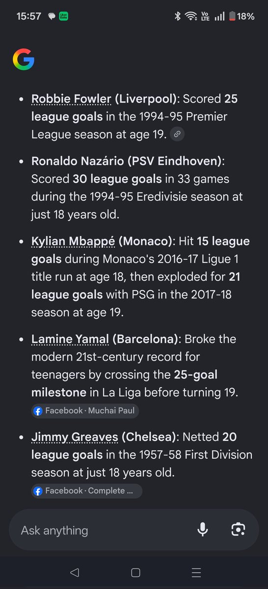 Fesburn's tweet photo. @Blue_Footy There has only been five players between the age of 17 and 19 that have scored 20 plus goals in a season for a top flight league.....Your point means nothing when it is almost impossible to come across a player like that. You would have far better luck with an experienced attack https://t.co/aqcLrCYSia