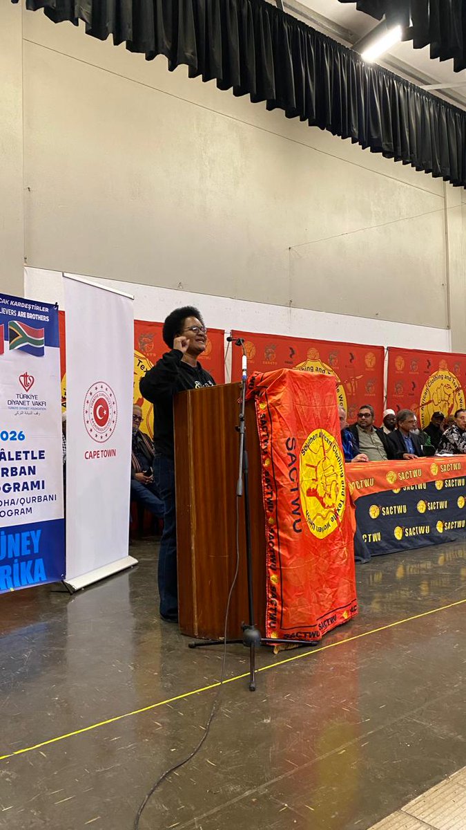 SACTWU's tweet photo. We had speakers from SACTWU, Awqaf, the United Ulama Council of South Africa, Turkiye Diyanet Foundation and the Turkish Consulate General in South Africa. https://t.co/cpQ79tt0i4