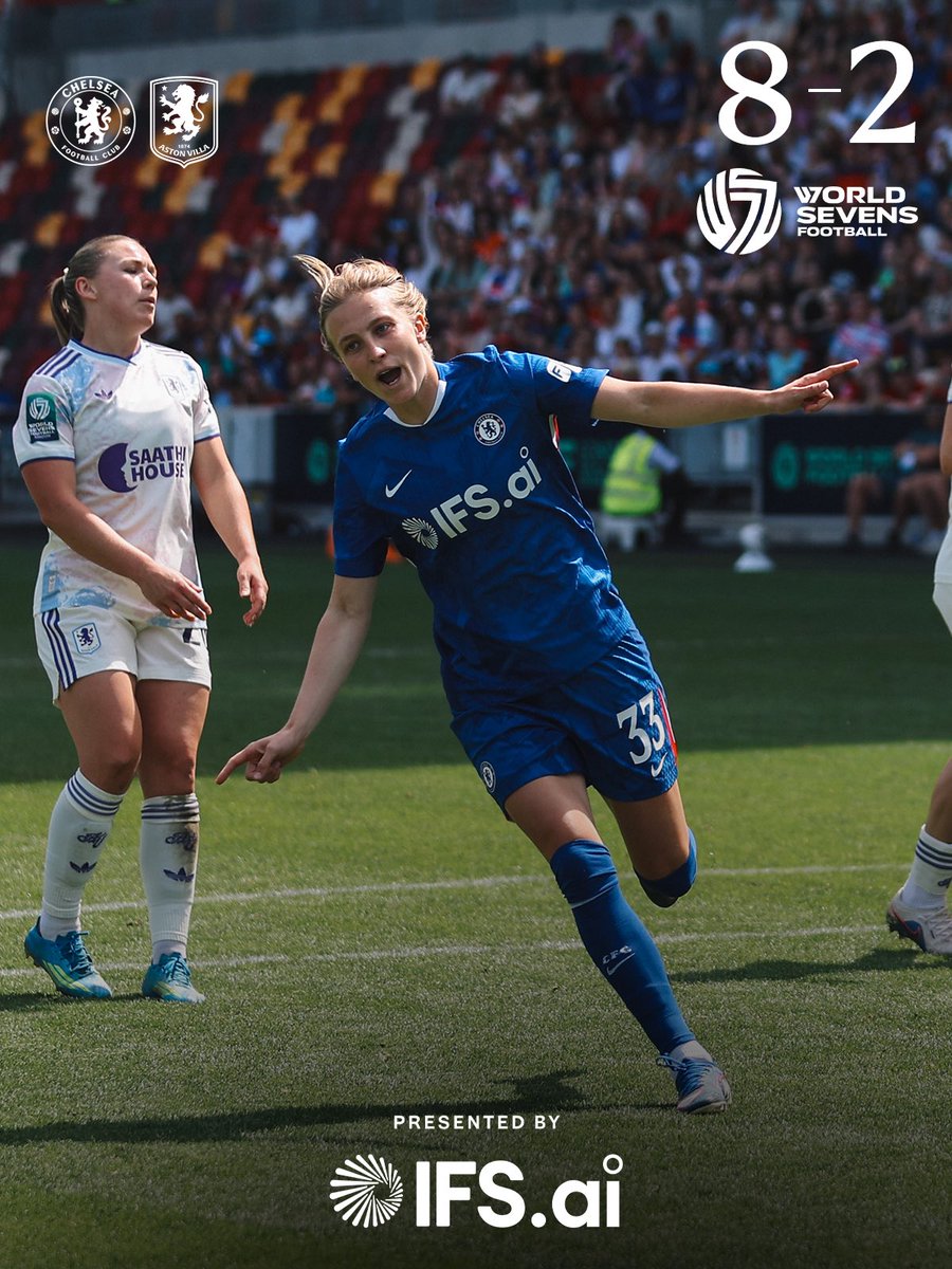 ChelseaFCW's tweet photo. WE’RE THROUGH TO THE FINAL! 🔥

#CFCW | #W7F https://t.co/mEJFpeMr2s