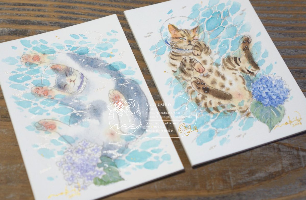 nakilta's tweet photo. 【展示告知】

#ARTsLABo 小さいcolors 2026

会期：6/3(水)-6(土) 13:00-19:00
＊初日16:00から
会場：Gallery CORSO
東京都千代田区神田神保町3-1-6日建ビル3F
詳細：https://t.co/CzwW349RxH

額装ATC1点と通常ATC2点で参加します。
海の色を描きました。
よろしくお願いします！ https://t.co/PlTvtfAktR