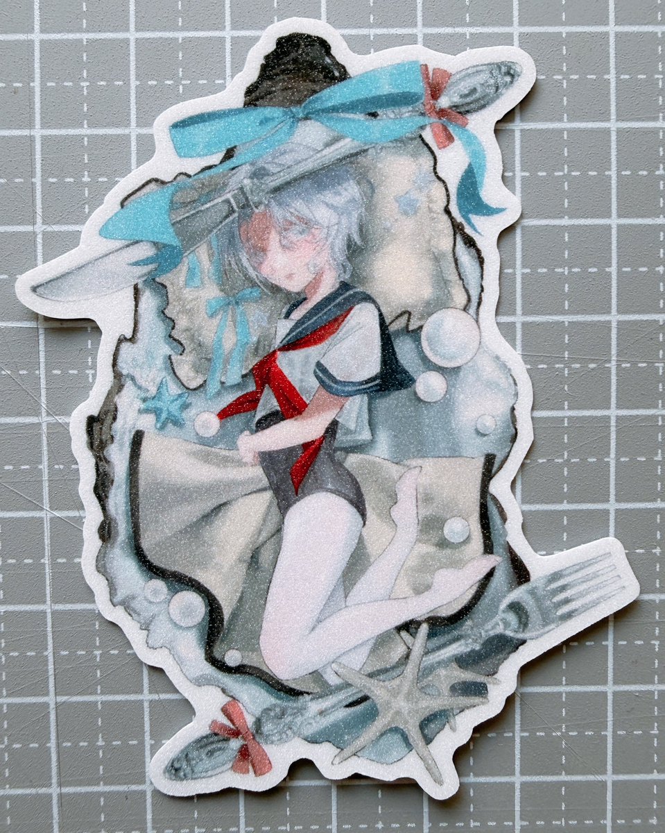 kiku_sekizui's tweet photo. #COMITIA156
#コミティア156

🆕𝕤𝕥𝕚𝕔𝕜𝕖𝕣🆕

🎀💘in your heart💘🎀

🦪🫧oyster shell🫧🦪

新作ステッカーです！大きさは約8cm🔥

キラキラ用紙に印刷しました！お菓子みたいな質感でとっても可愛く仕上がっています🎶
COMITIA156にて頒布予定です❕ https://t.co/3BVMxv8CtR