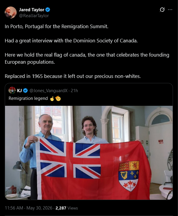 BRechercheteam's tweet photo. #JaredTaylor (Autor, White Supremacy, USA) - auch schon in Mailand anwesend, mit #KenJones Mitgründer "Dominion Society of Canada", einer einwanderungsfeindlichen, rechtsextremen, nationalistischen Gruppe. Wollen die sich alle gegenseitig aus ihren Länder werfen??? #Porto https://t.co/1ZealRO6m5