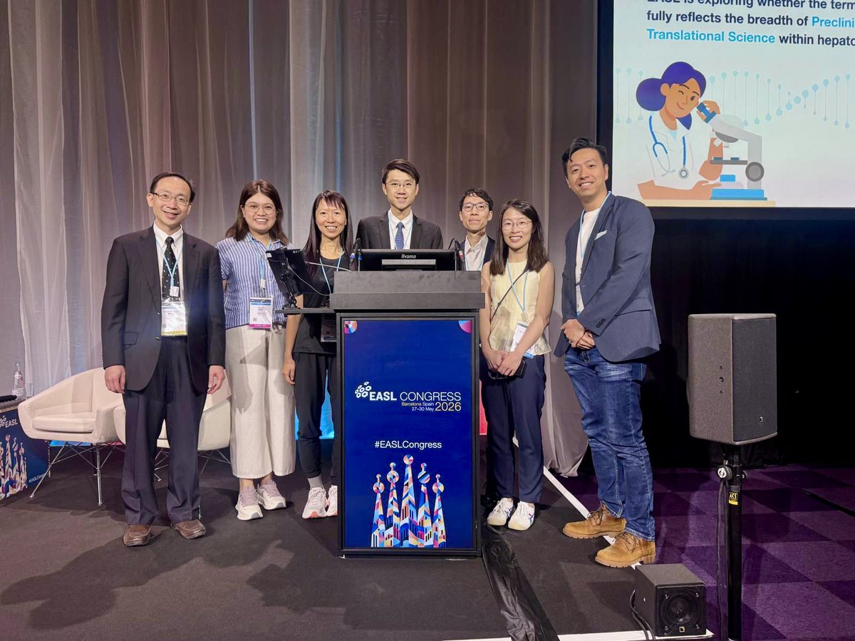TerryYip12's tweet photo. Great to present our work on #HCC risk in patient subgroups after #HBsAg loss, performance of PAGE-B, and implications on #surveillance at #EASLCongress. Enjoyed the fruitful discussions. #EASL2026 @EASLnews @CUHKMedicine @CUHKGI https://t.co/VNhzdrLmB7