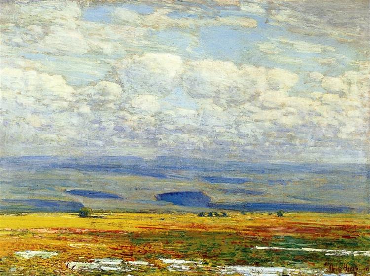 ViolaXenia's tweet photo. Childe Hassam
Pianure in Oregon
#violainart
@efferenga 
Lui è un impressionista americano https://t.co/uGJzr09Zsv