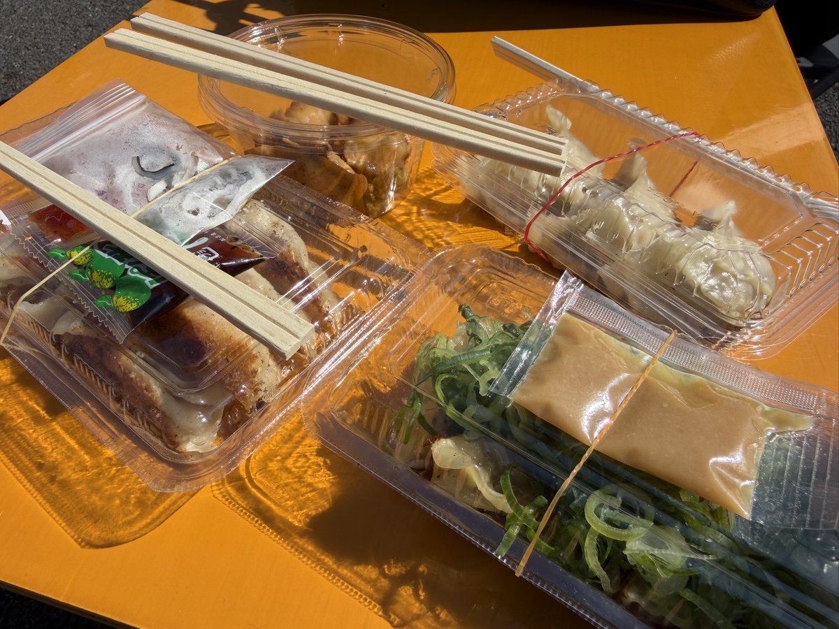 cheekflat's tweet photo. 本日これです🩵
沢山餃子食べちゃいます🩷
ライブも観覧無料なので遊びに来てください🩵 https://t.co/pe8kfltD34