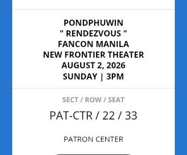 manamielay's tweet photo. Best birthday gift to myself🥺
Ticket secured see you soon  #pondphuwin .🤟 https://t.co/lNRNoelFRs