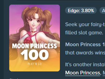 MaybeAndyZero's tweet photo. @luckybyte1107 @zentrabetcom Cares for its players is a crazy statement when they have selected a higher base edge on more than a handful of different games https://t.co/IDVUvUQy8e