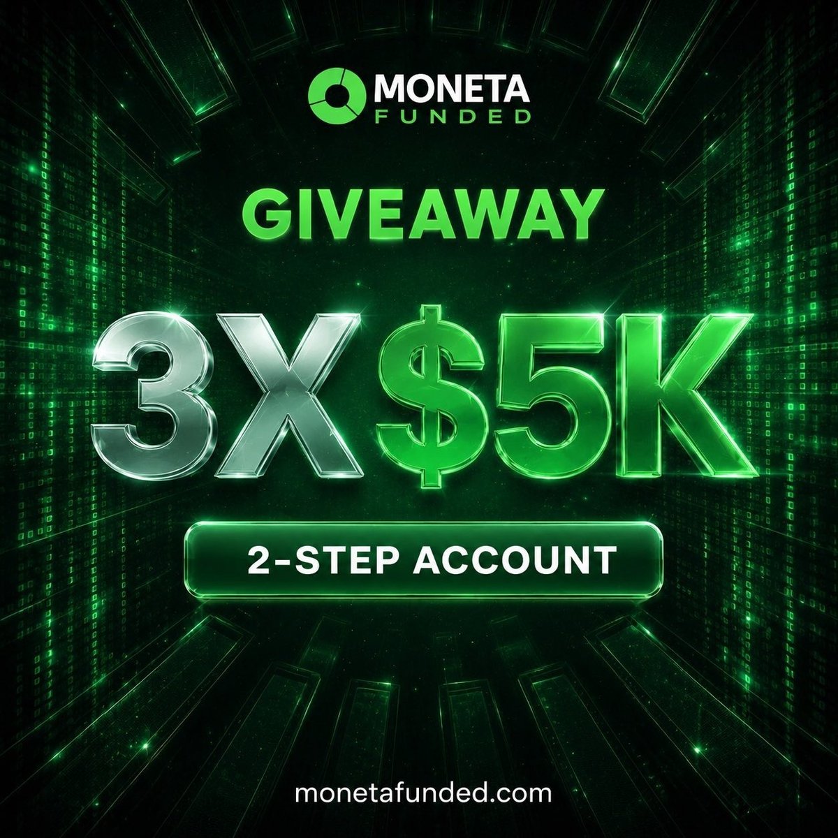 MangariSul74189's tweet photo. 3X 5k Accounts from @MonetaFunded 🎉

To enter👇

1. Must  follow
 @MonetaFunded 
 @neo_prime77 , 
@MangariSul74189
 @Traders_Waves 

2. Like, repost and tag 3 Traders 

3. Also follow 
@IBN_FX
@SareedMangaree
@MisauFx
@EMERGENCYFX9
@1HUMBLEX
@DegenBibee
Winners in  6 days https://t.co/Ilsou6Txw3