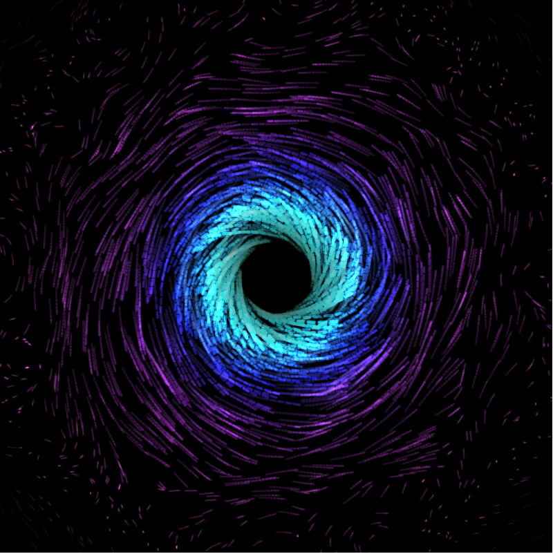 flip_trinity's tweet photo. 404 identies generations are so unique and beautiful
i decided to try out @itsdizcorvus p5.js generative codes

but this time i used his example prompt and greatly refine it to my own taste 

this depiction here in the video below is a type of blackhole but generated with mathematics as that's what @404_identities art is all about, motion pushed with code

this is my entry for the generative pixelated 404 art event