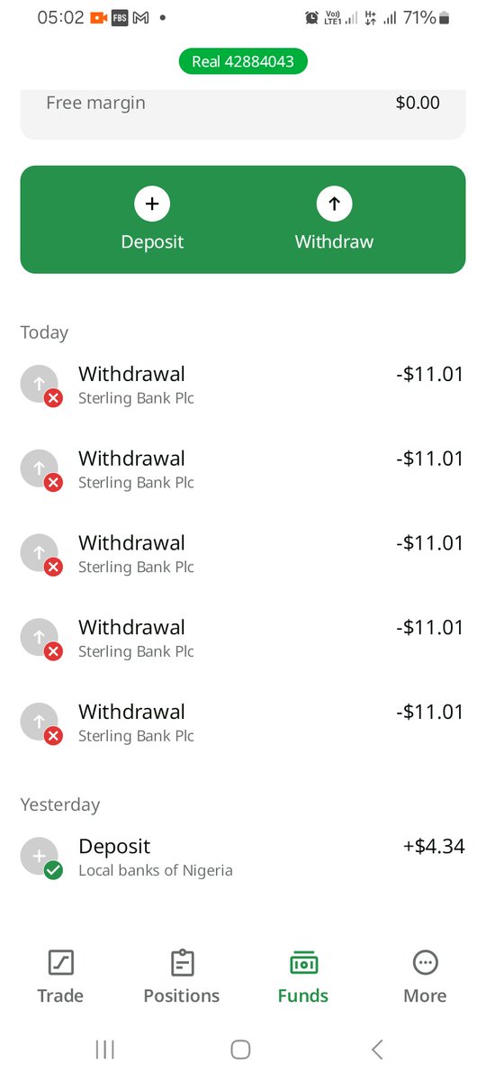 Good_lyfe659's tweet photo. @FBS_broker My Withdrawal has been denied since yesterday Night for reasons I don't understand. I have emailed the support and no reply from them https://t.co/U9TtPfdD5J