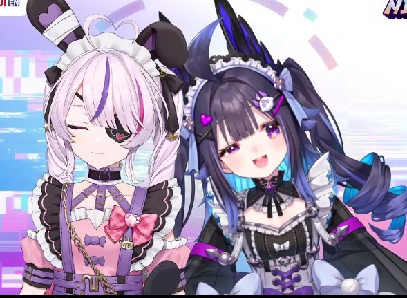 ennapawfait's tweet photo. one is doing the speed tryna not laugh emote and the other looks like there's only half a braincell left in that big head of hers ❤️‍🩹💜 https://t.co/1o9ung7w1j