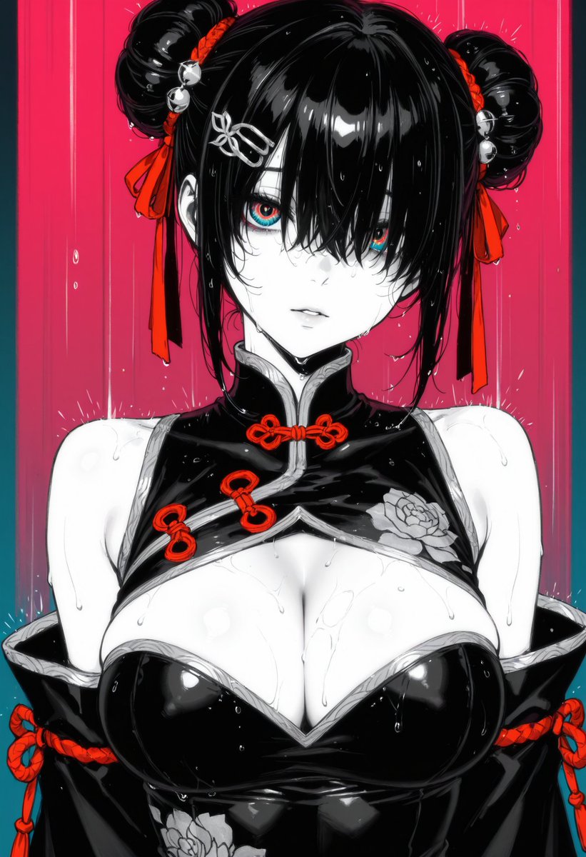 Alternative7day's tweet photo. チャイナ服ガール
#AIイラスト #AIart #創作 #オリキャラ
#ダークファンタジー #病みかわ
#地雷系 #量産型 #女の子イラスト
#黒髪 #チャイナ服 #イラスト好きな人と繋がりたい https://t.co/WZa7EhSf1w