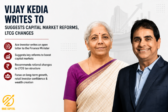 RaceCapital_'s tweet photo. Vijay Kedia’s message is simple: India can’t build long‑term wealth with short‑term tax thinking. LTCG needs a reset — one that rewards conviction, attracts domestic capital, and strengthens retail participation.#VijayKedia #CapitalMarkets #LTCG #MarketReforms #RaceInsights https://t.co/uA4SFUv1zh