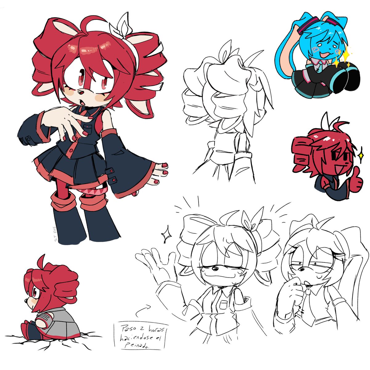 ExeStarnic's tweet photo. Unos bocetos random de teto y miku conejas 🗿

#Teto #HatsuneMiku
#SonicTheHedgehog https://t.co/QmiEQqCgjR