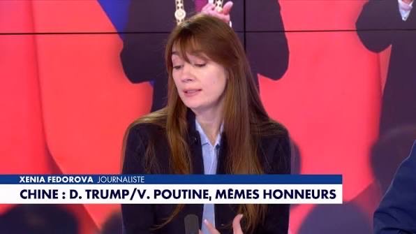 joni_askola's tweet photo. It is great that France is finally waking up to Russian propagandist Xenia Fedorova. 

Why is Bolloré promoting state propaganda for a nation actively hostile to France? This is treason. 

The campaign cannot stop until she is removed and the Bolloré empire faces consequences https://t.co/G39sifZnvi