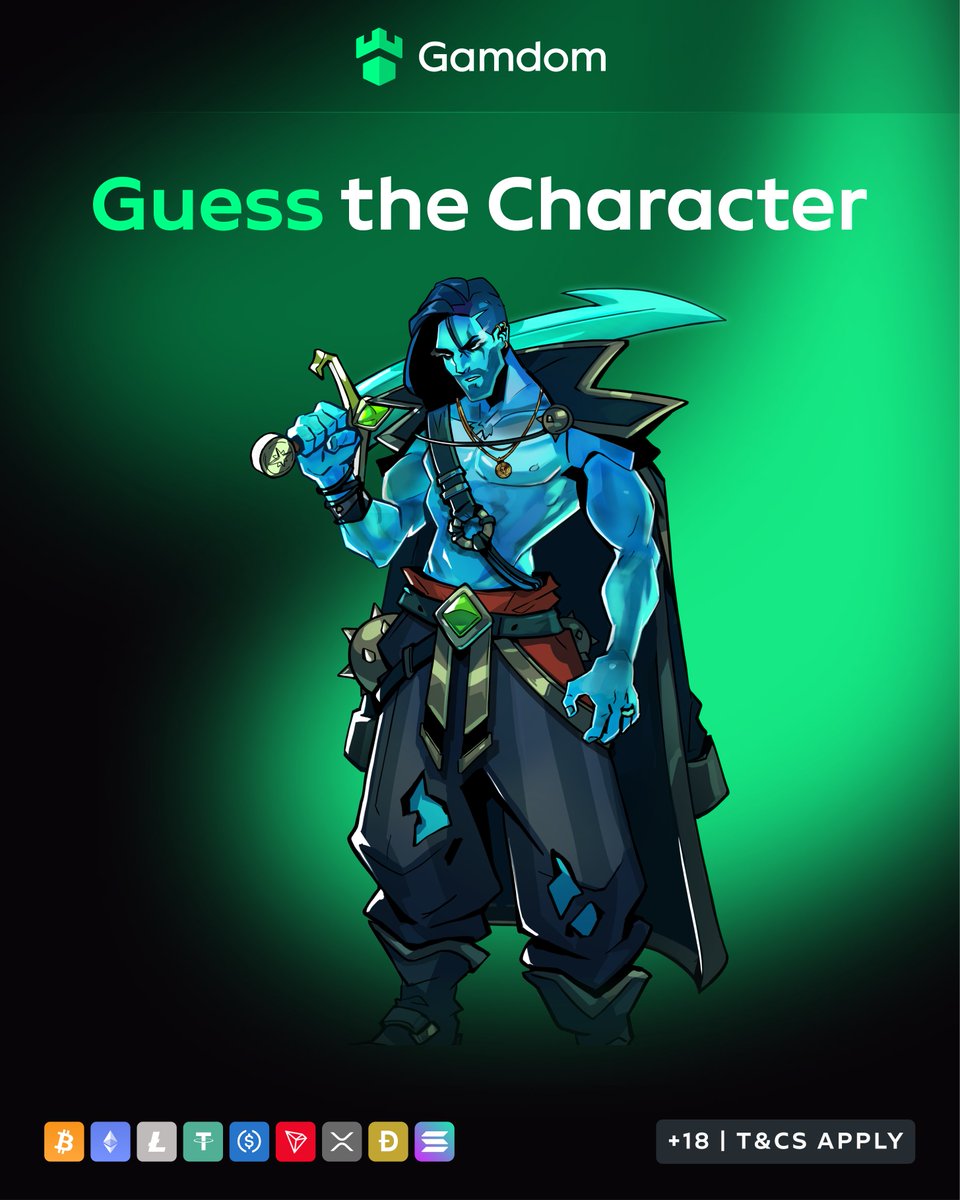 gamdom's tweet photo. Can you guess which game this character belongs to? 🤔

Drop your answer and userID in the comments for a chance to win FREE spins!

💚 + 🔁 - *KYC Lvl 2 verified Gamdom users only https://t.co/OTkV3FygEM