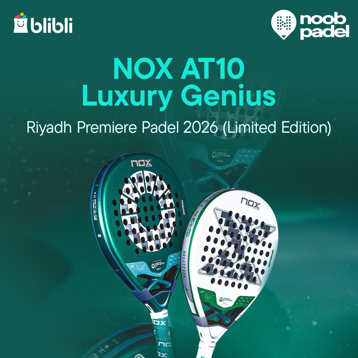 bliblidotcom's tweet photo. Mau pukulan smash makin akurat selevel pro player di setiap match? 🚀 Sikat NOX AT10 Luxury Genius (Limited Edition) biar gaya bermainmu makin eksklusif 🌟🏆 https://t.co/zZoj3OavMN 
#NoBlaBlaDiBlibli #CekDuluDiBlibli #SPOx https://t.co/nxhsbFdELe