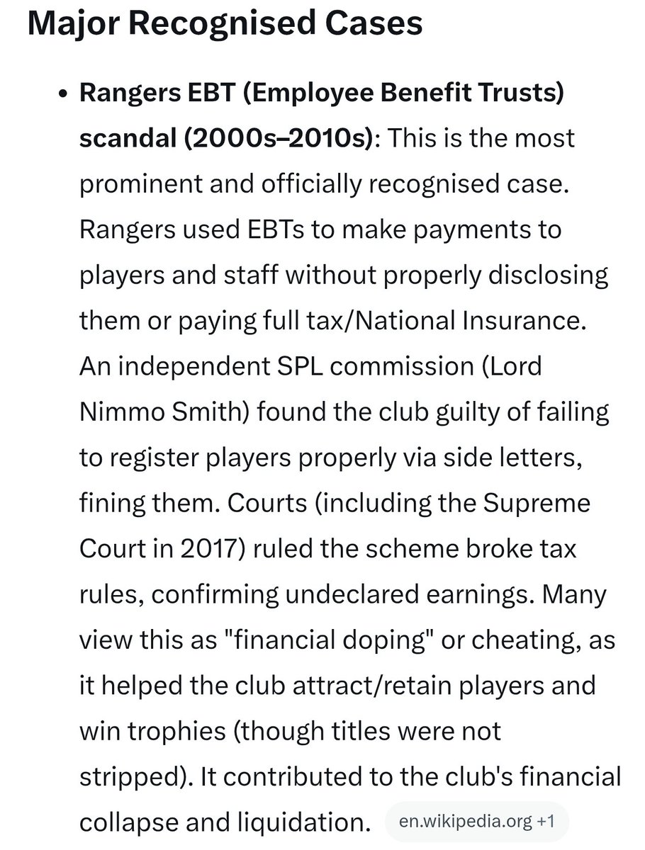 brianboru67's tweet photo. I've just asked @grok if there's ever been a case of recognised cheating in Scottish football. https://t.co/M5hbMcSZ3r