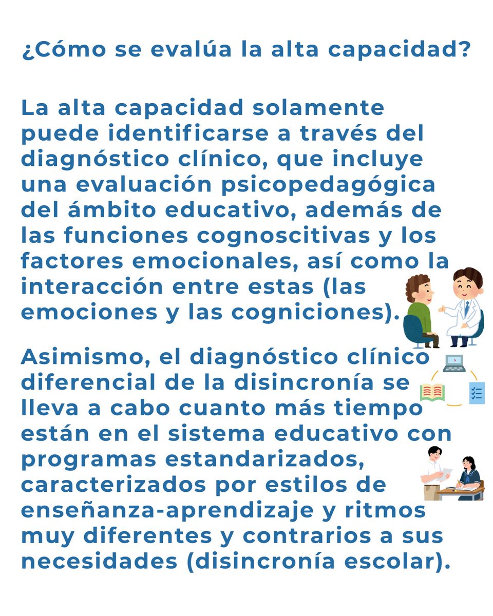 ACYLAC's tweet photo. La evaluación 🧐 y el diagnóstico 📋🗒️📝 de la alta capacidad 🧠 en los gabinetes de psicología. https://t.co/bmQXm01AoJ