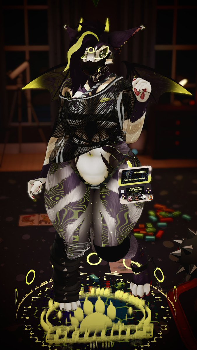 Wraithiu_'s tweet photo. All ready for #Furality!! What model are you going to Furality in? 💚 https://t.co/FqRI3mLnJ8