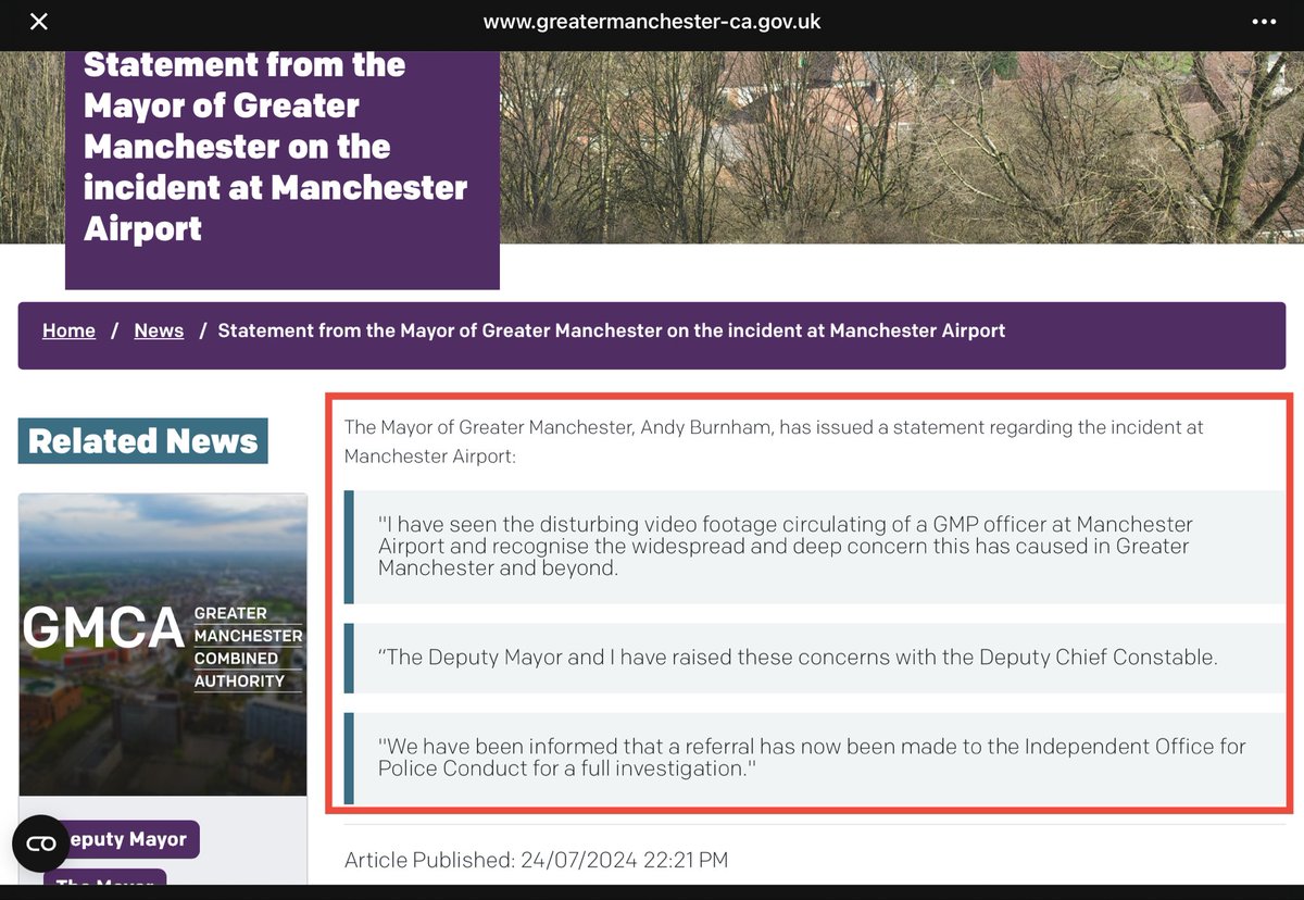 bigfanofmykids's tweet photo. And one of those who rushed to point fingers at police after Manchester Airport incident was Andy Burnham
Don’t forget whose side he is on
#Makerfield #RejectAndyBurnham #AndyBurnham
👇🏻👇🏻👇🏻 https://t.co/ZAk0rvaDiV