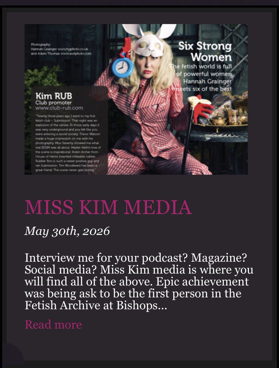 MissKimPodcast's tweet photo. My media page has been updated with all the new @MissKimRub content: https://t.co/yPtrtrronX From podcasts to photos! https://t.co/2IYI9atGtN