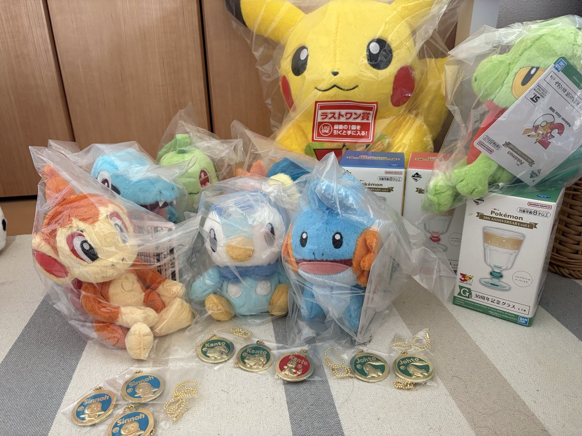 or_fkv4's tweet photo. ポケモン一番くじに挑み、戦利品をゲットした。思ったよりも被ってしまいましたが、狙ってたミズゴロウは手に入れたので満足！ https://t.co/iDgs2CCOwk