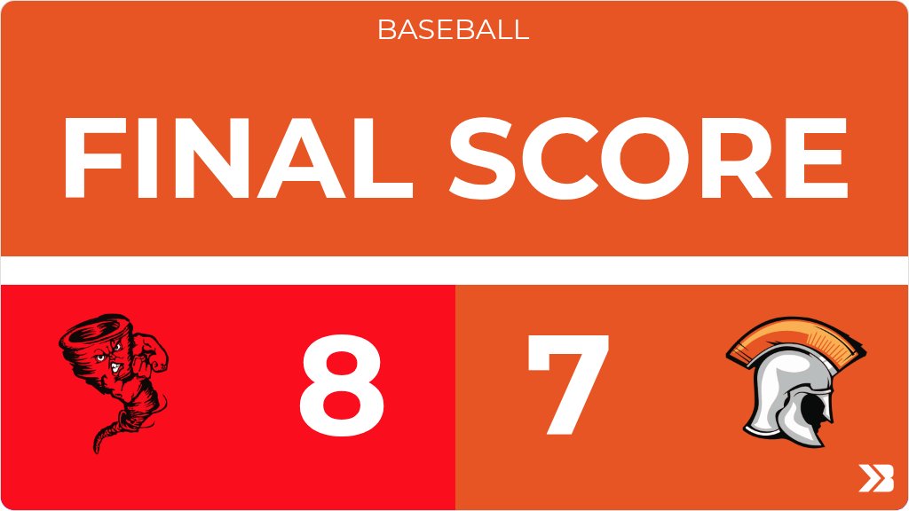 sblpride's tweet photo. Baseball (Varsity) Score Posted - Sergeant Bluff-Luton Warriors lose to Harlan Community Cyclones 8-7. https://t.co/FqzPoQ9IjX https://t.co/UCS0a5gaqq