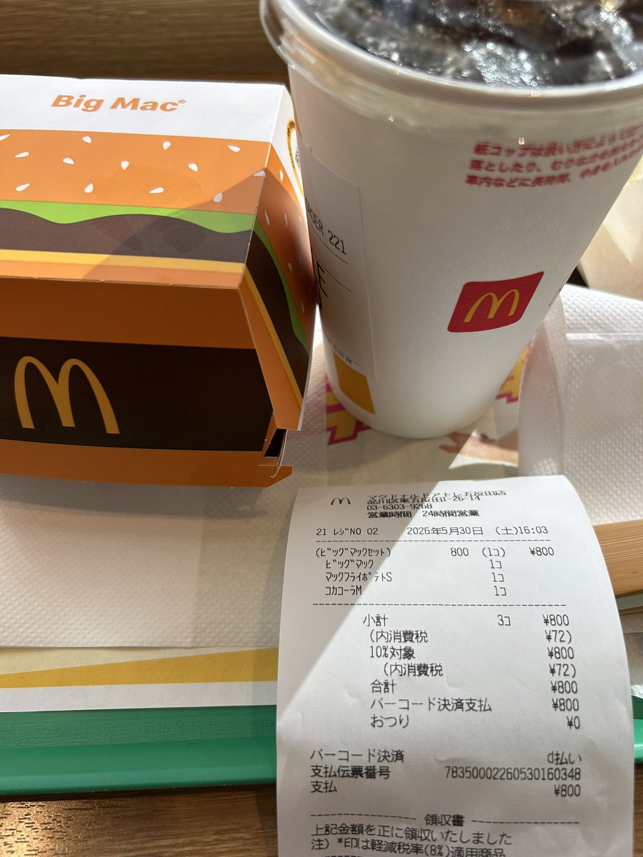 五反田てぶれないビッグマック！
