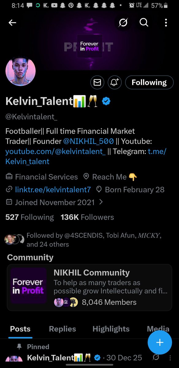 martinsfxweb3's tweet photo. @Kelvintalent_ I have following yr x account since last 2 months https://t.co/9QWPqgvW7E