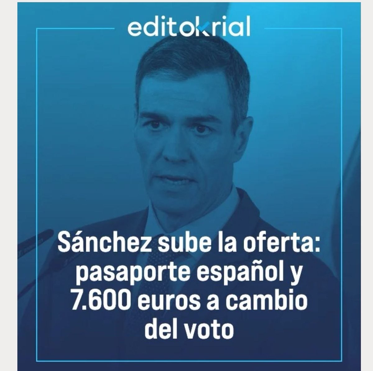 luismmariscal's tweet photo. Y un huevo duro... A este individuo le acabarán votando, los hijos del profeta,los venidos de donde sea, los de la capucha, la asociación de indecisos mentales, las mafias amigas de lo ajeno, la coalición de chicas de bajos alegres y como no las Charos de menopausia agresiva https://t.co/omhJAIGdnE