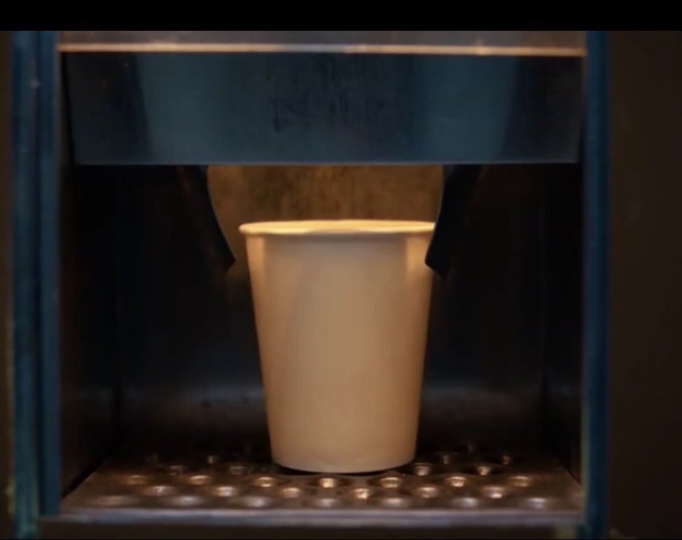 Amphibiaaccount's tweet photo. I keep cornplating this but that coffee machine literally says “Byler” on it I’m sorry https://t.co/pIMmkv8hEn