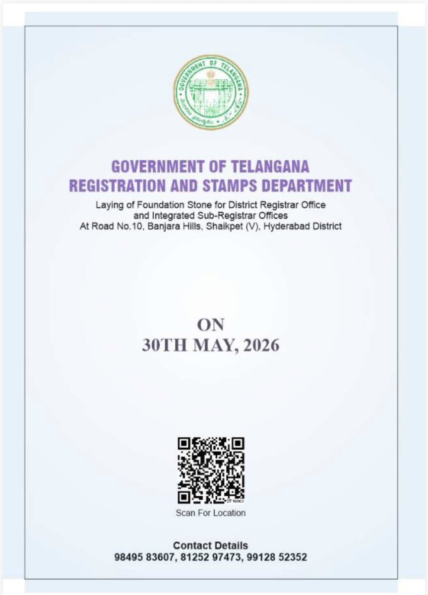 sravandasoju's tweet photo. 💥Betrayal of Muslim Communiy in Khairathabad Assembly Brazen Display of Arrogant Authority by Telangana State Govt💥

💥Undemocratic grab of land in  principle agreed and kept vacant for conducting EDGA Prayers!! 

💥This govt land in Khairathabad Assembly, Banjarahills Raos No 10, was kept open for years with a clear mutually respected understanding that the local Muslim community could use it as EDGA for their EID prayers. 
Community is assured by successive govts to protect this land for Edga.

👎🏿Now, ironically, the present  CM and Revenue Minister are executing a dictatorial land grab on space meant for community worship and constructing a Govt Building

🙏Former CM KCR Ji even launched the 'Eid Thofa' program from this very ground. @KCRBRSPresident 

🔥Watching it being bulldozed for a government office is a blatant display of arrogance and undemocratic decision-making disregarding the govt promises and a community aspirations!! 

 @TelanganaCMO @INC_Ponguleti @Collector_HYD @TelanganaCS 
📍https://t.co/fly9RlzbUn