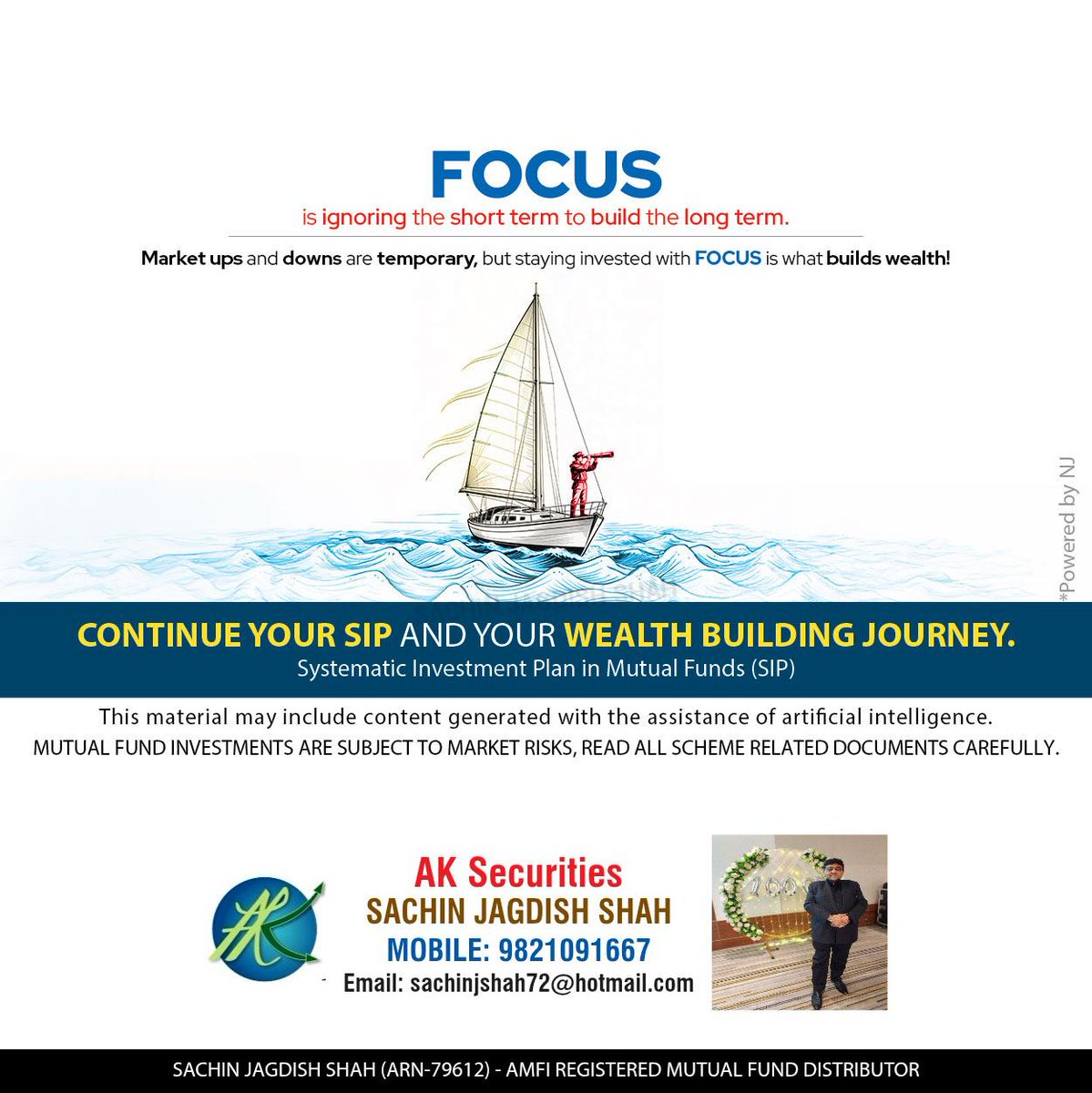 SecuritiesAk's tweet photo. Market ups and downs are temporary, but staying consistent with your #SIP can support long term financial growth. Stay focused on your goals and continue your wealth building journey with disciplined investing. Interested? 

Click here - https://t.co/SPfyszULJU

📞 9821091667 https://t.co/gX3xqNBFCG